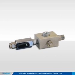 Pressure Transducer and Block for Triaxial Test Cells 
