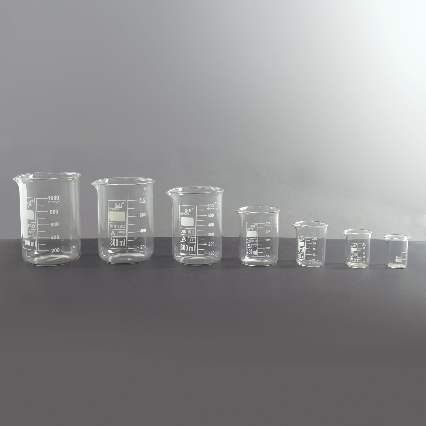 Borosilicate Glass Beakers - General Glassware - Utest Material