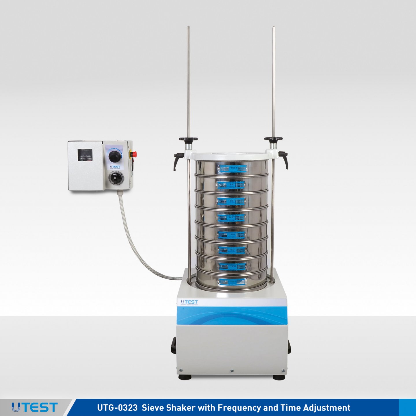 Sieve Shaker with Frequency and Time Adjustment Sieve Shakers Utest Material Testing Equipment